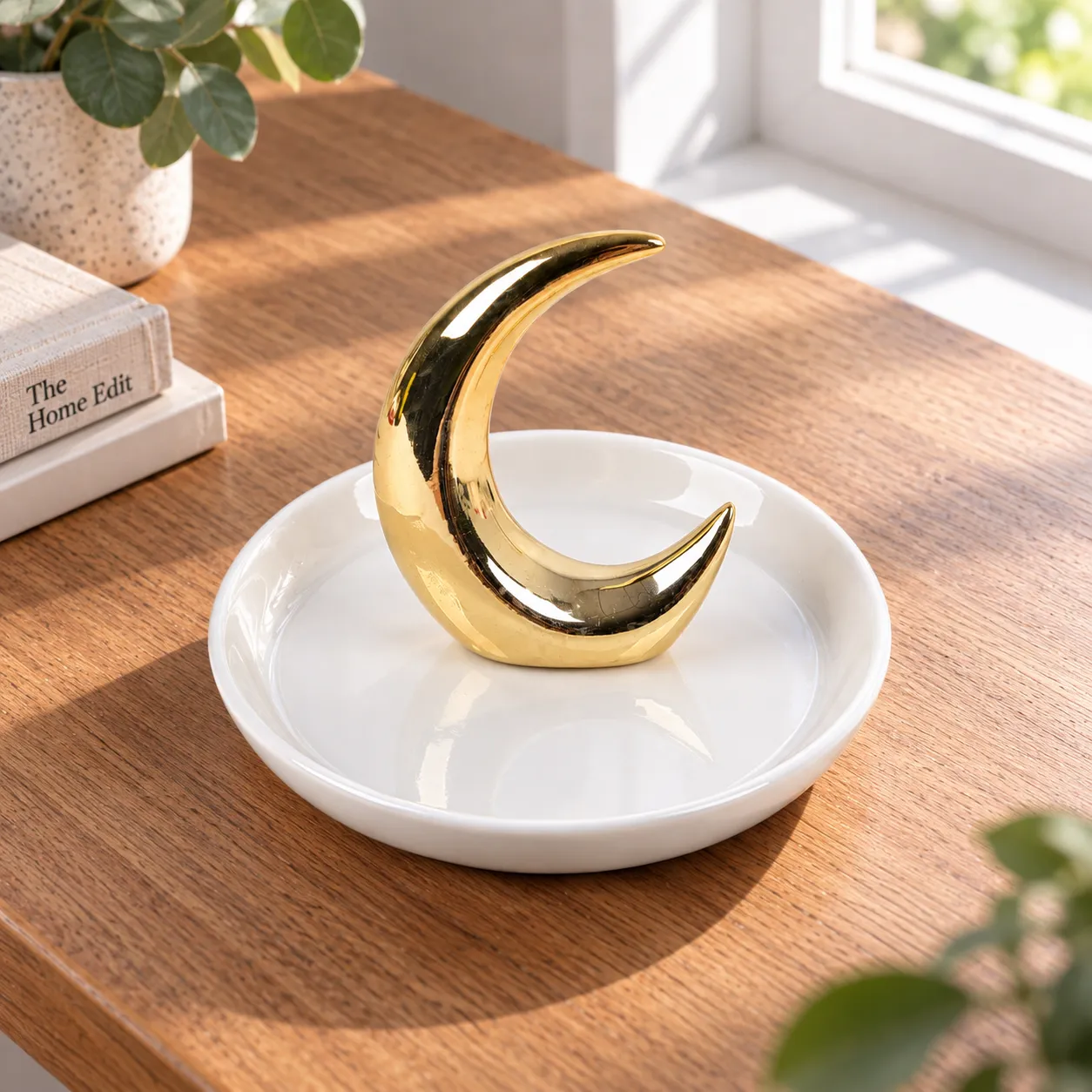 Selene Moon Ring Dish — alternate view