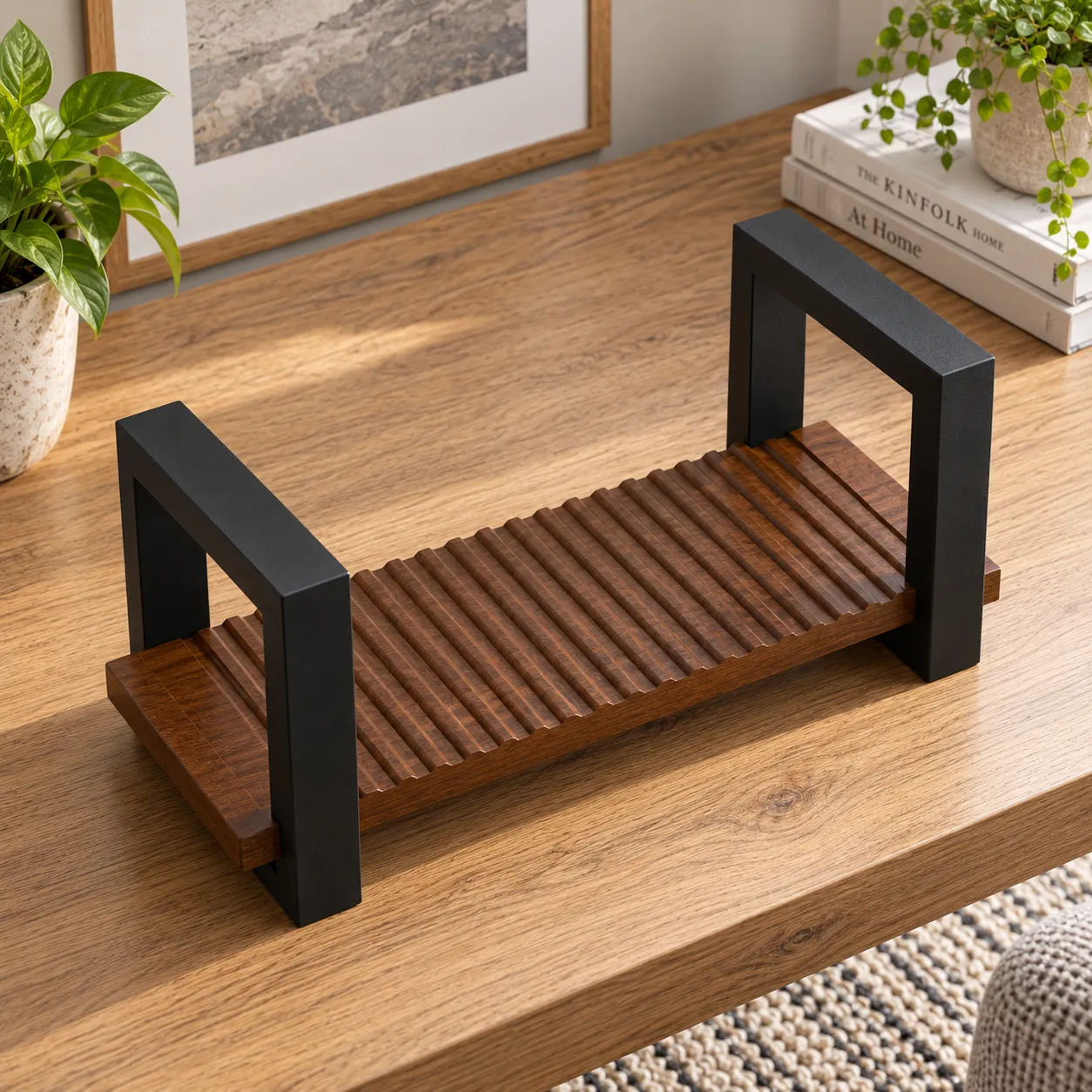 Riven Magazine Rack — alternate view